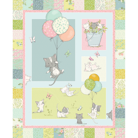 PLAYFUL SPRING Cot Panel - SALE $17.00