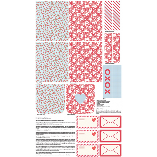 SUGAR & SPICE Valentine Chair Bag Panel - SALE $12.00