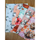 CURATED Fat Quarter Bundle 5 Cotton Lycra Euro Digital Knits - NEW ARRIVAL