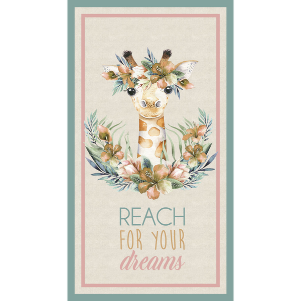 TROPICAL ZOO 2 Giraffe Cot Panel - SALE $9.00 p/p