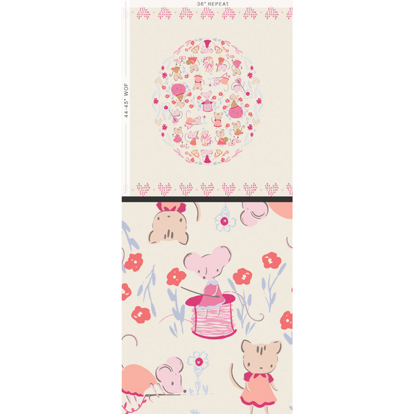 TAILS & THREADS Mending Hearts Panel - SALE $17.00 per panel