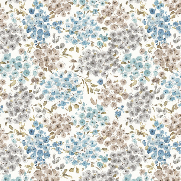 BLUE ESCAPE COASTAL Floral Off White