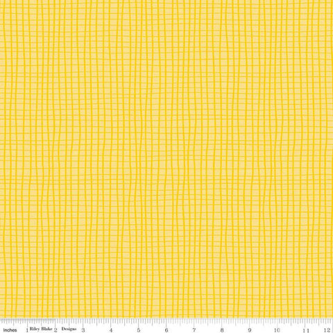 GRL PWR Grid Yellow - FAT QUARTER