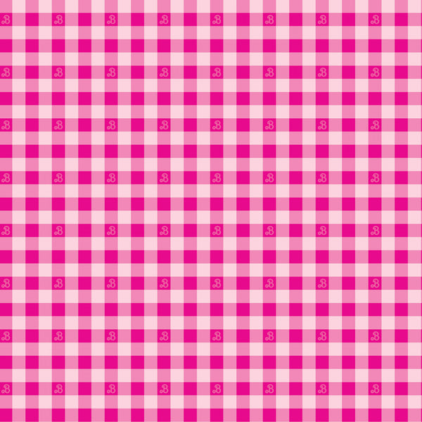 BARBIE WORLD Gingham Hot Pink - NEW ARRIVAL