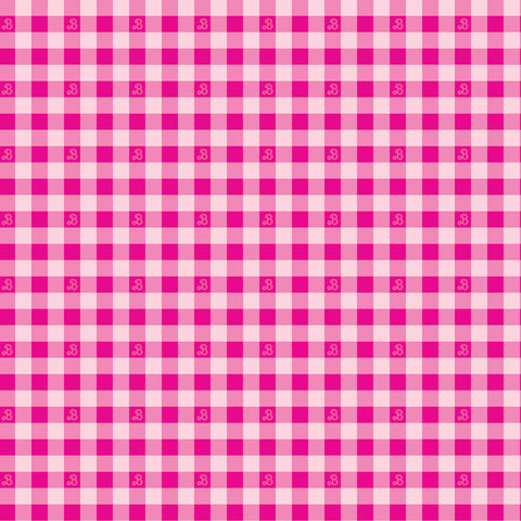 BARBIE WORLD Gingham Hot Pink - NEW ARRIVAL
