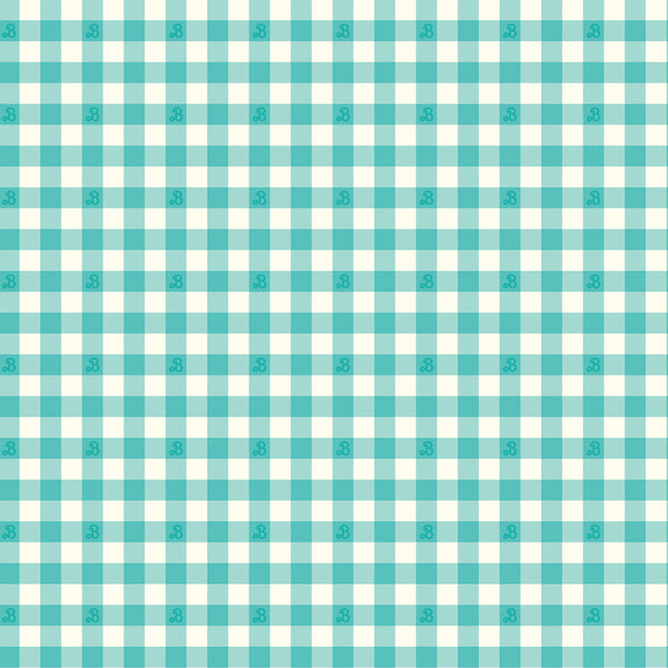 BARBIE WORLD Gingham Teal - NEW ARRIVAL