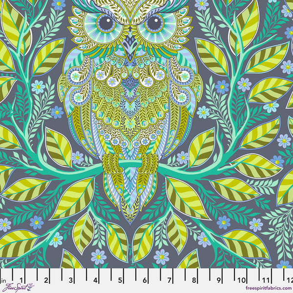 FULL MOON FOREST II Hootie Patootie Starlight - FULL MOON FOREST II by Tula Pink - NEW ARRIVAL