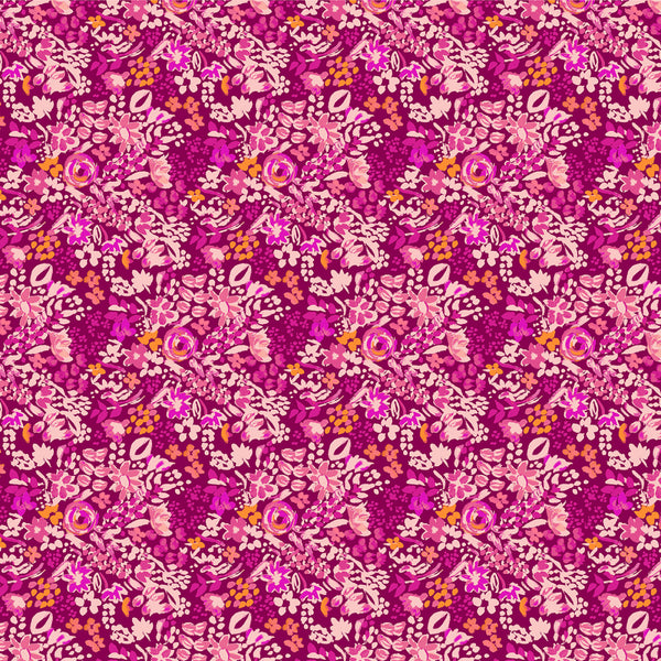 WEST PALM BEACH Joanna Dark Magenta - FAT QUARTER