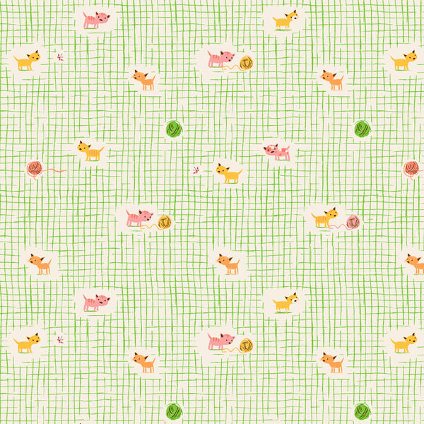 HEATHER ROSS FAVORITES Kitten Plaid Green - PRE ORDER (July 2026)