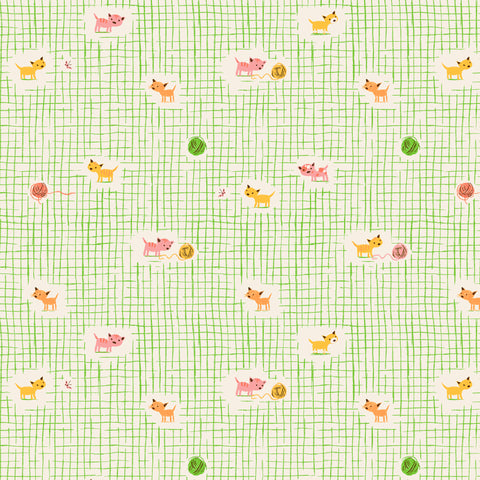 HEATHER ROSS FAVORITES Kitten Plaid Green - PRE ORDER (July 2026)