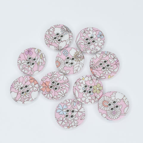 LIBERTY BUTTONS 22mm June's Meadow H CC - NEW ARRIVAL