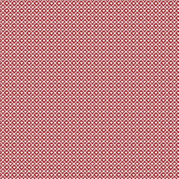 LOVE LETTERS Ditsy Red - FAT QUARTER
