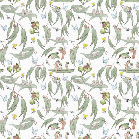 MAY GIBBS GARDEN PLAYTIME Gumleaf Babes White - PRE ORDER (Sept 2025)