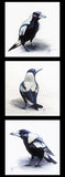 CHRIS RILEY COLLECTION Magpie 3 Block Panel - SALE $7.00