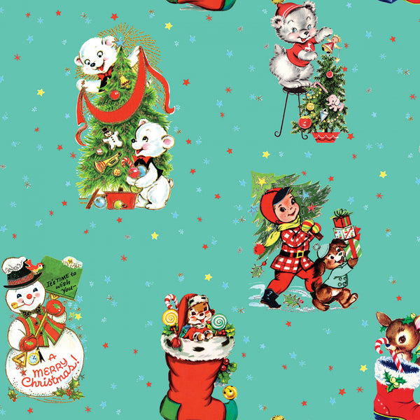 JINGLE BELLS Main Cottage - FAT QUARTER