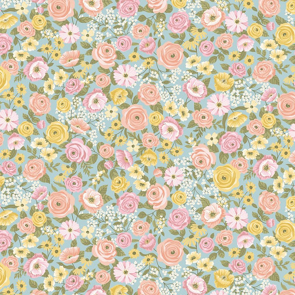 LAYLA Multi Floral Serene Blue - PRE ORDER (May 2026)