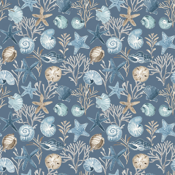 BLUE ESCAPE COASTAL Ocean Floor Colonial - NEW ARRIVAL