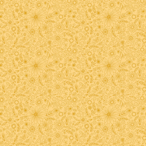 HOMEMADE Outlined Flowers Sunshine - NEW ARRIVAL