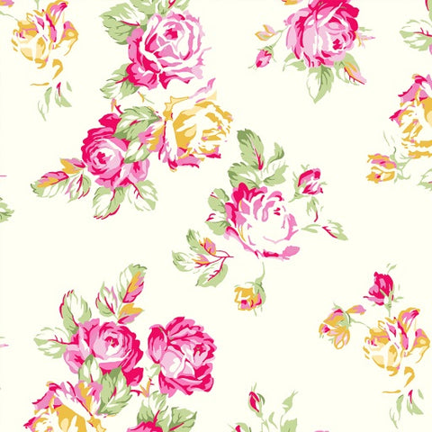 PICNIC Large Floral Gold Cream