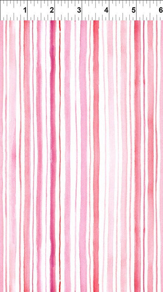 PRETTY IN PINK Stripes Pink - FAT QUARTER