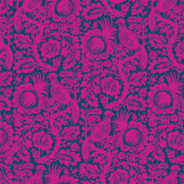 WEST PALM BEACH Rachael Daisy Magenta - FAT QUARTER