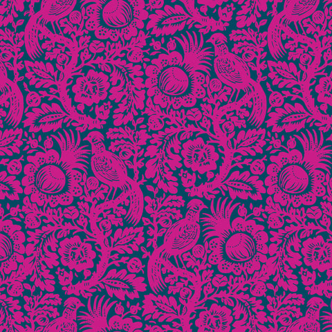 WEST PALM BEACH Rachael Daisy Magenta - FAT QUARTER
