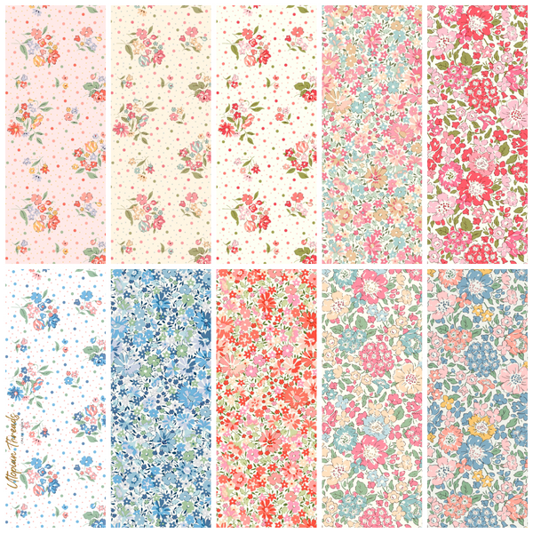 LIBERTY Lasenby ROMANTIC FLORALS Half Metre Bundle - PRE ORDER (Nov 2026)