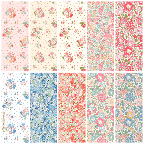 LIBERTY Lasenby ROMANTIC FLORALS One Metre Bundle - PRE ORDER (Nov 2026)