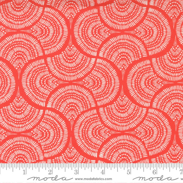 LADY BIRD Peach Swirls - FAT QUARTER
