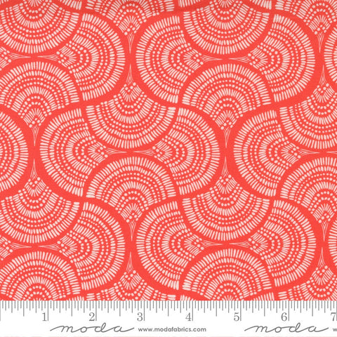 LADY BIRD Peach Swirls - FAT QUARTER