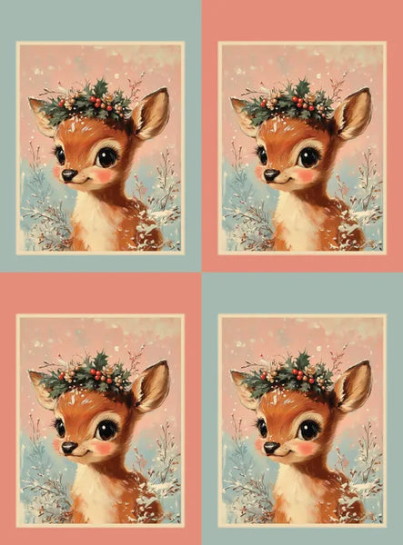 SANTA'S SYMPHONY Deer Sack Panel - NEW ARRIVAL
