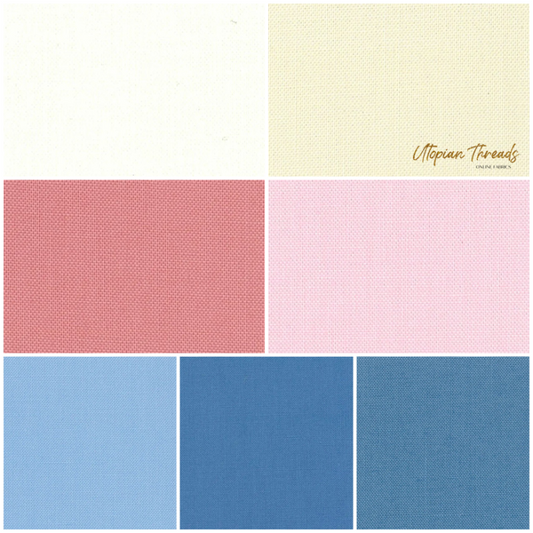 SOMETHING BLUE Co-ordinating Solids Fat Quarter Bundle - Pre Order (June 2026)