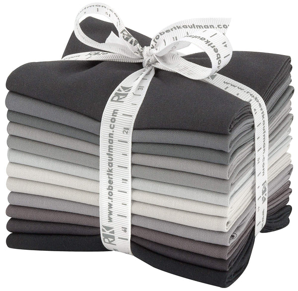 KONA SOLIDS Stormy Skies Fat Quarter Bundle - NEW ARRIVAL