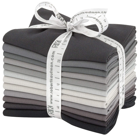 KONA SOLIDS Stormy Skies Fat Quarter Bundle - NEW ARRIVAL