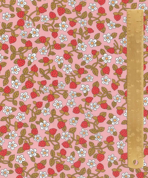 LIBERTY Tana Lawn CLASSICS 26 Strawberries & Cream C - NEW  ARRIVAL