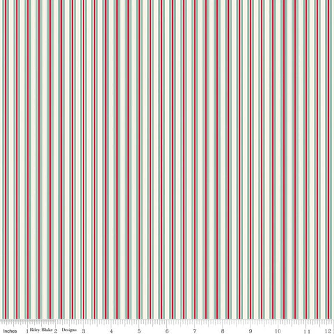 MERRY LITTLE CHRISTMAS Stripes Cream