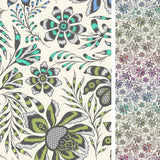 ROAR! Backing Fabric Super Wild Vine Wideback Mist (Extra Wide) 25cm
