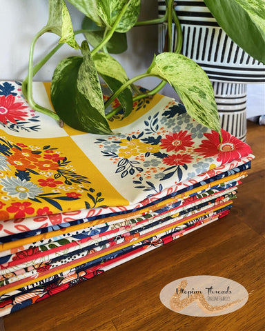 THE FLOWER FIELDS Fat Quarter Bundle