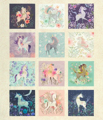 UNICORN MEADOW Unicorn Block Panel