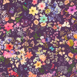 UNICORN MEADOW Floral Burst Aubergine