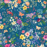 UNICORN MEADOW Floral Burst Teal