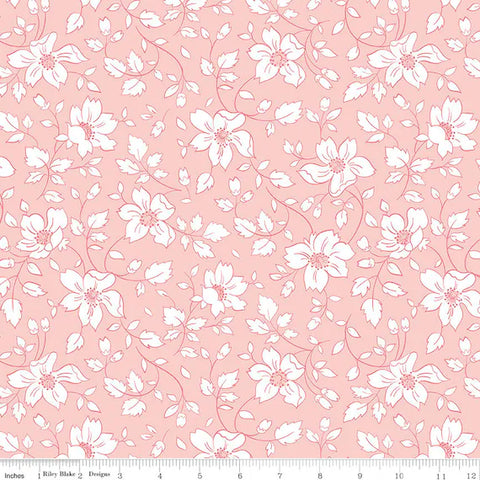 EASTER PARADE Vines Pink - FAT QUARTER