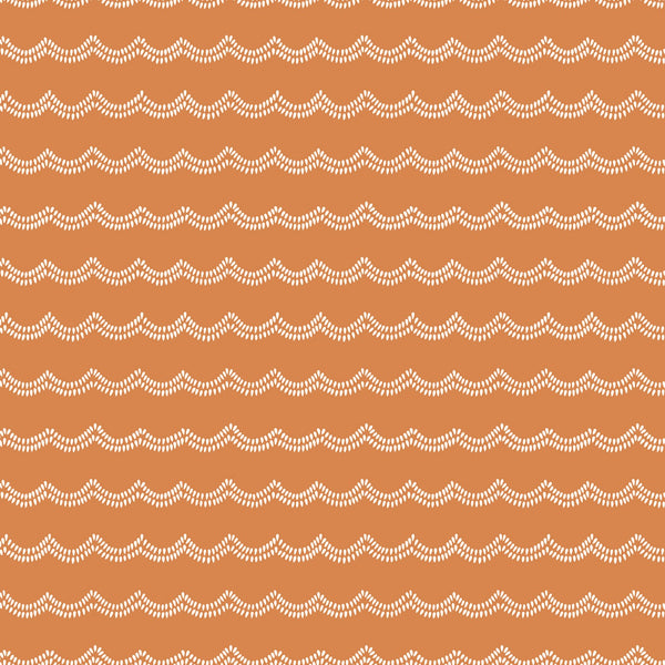 LITTLE SWAN Waves Golden Brown -  SALE $23.00 p/m
