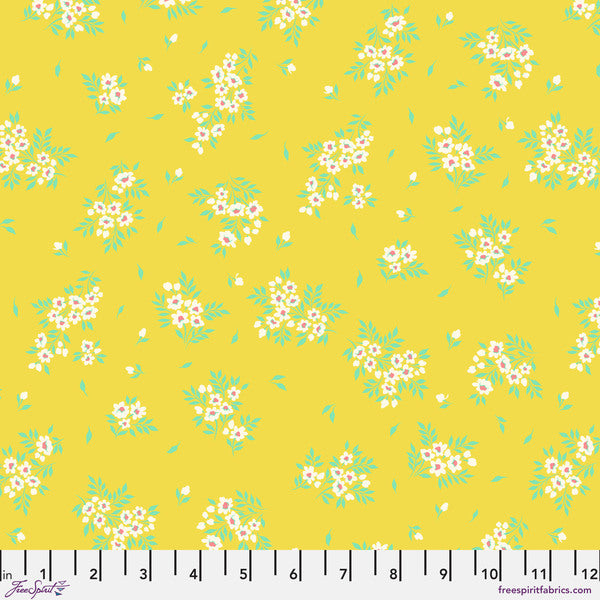 TRUE COLOURS 2025 What A Ditz Buttercup - FULL MOON FOREST II by Tula Pink - NEW ARRIVAL