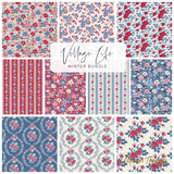 VILLAGE LIFE Burgundy/Blue Half Metre Bundle - PRE ORDER (Oct 2026)