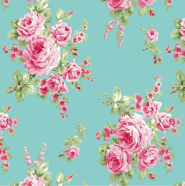 BAREFOOT ROSES CLASSICS Large Bouquet Aqua