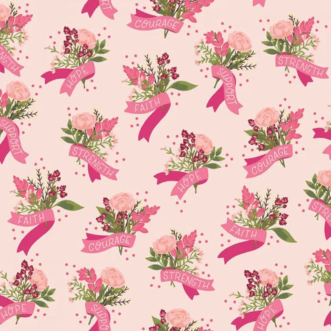 HOPE IN BLOOM Main Blush - FAT QUARTER