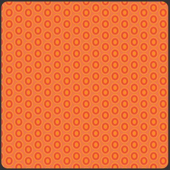 OVAL ELEMENTS Tangerine - FAT QUARTER