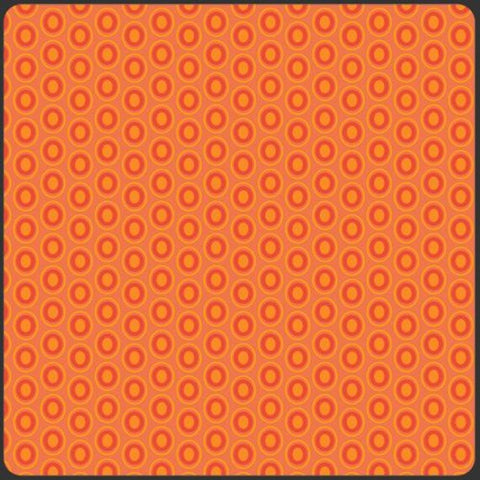 OVAL ELEMENTS Tangerine - FAT QUARTER