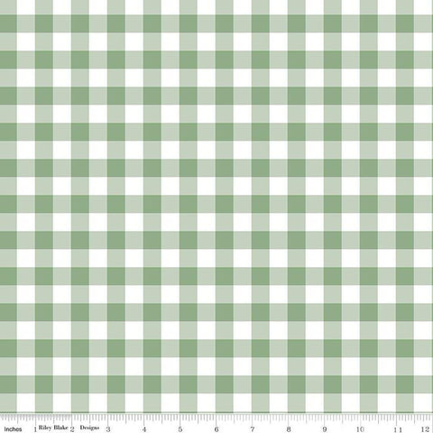 IT'S A GIRL Gingham Sage- FAT QUARTER (Copy)